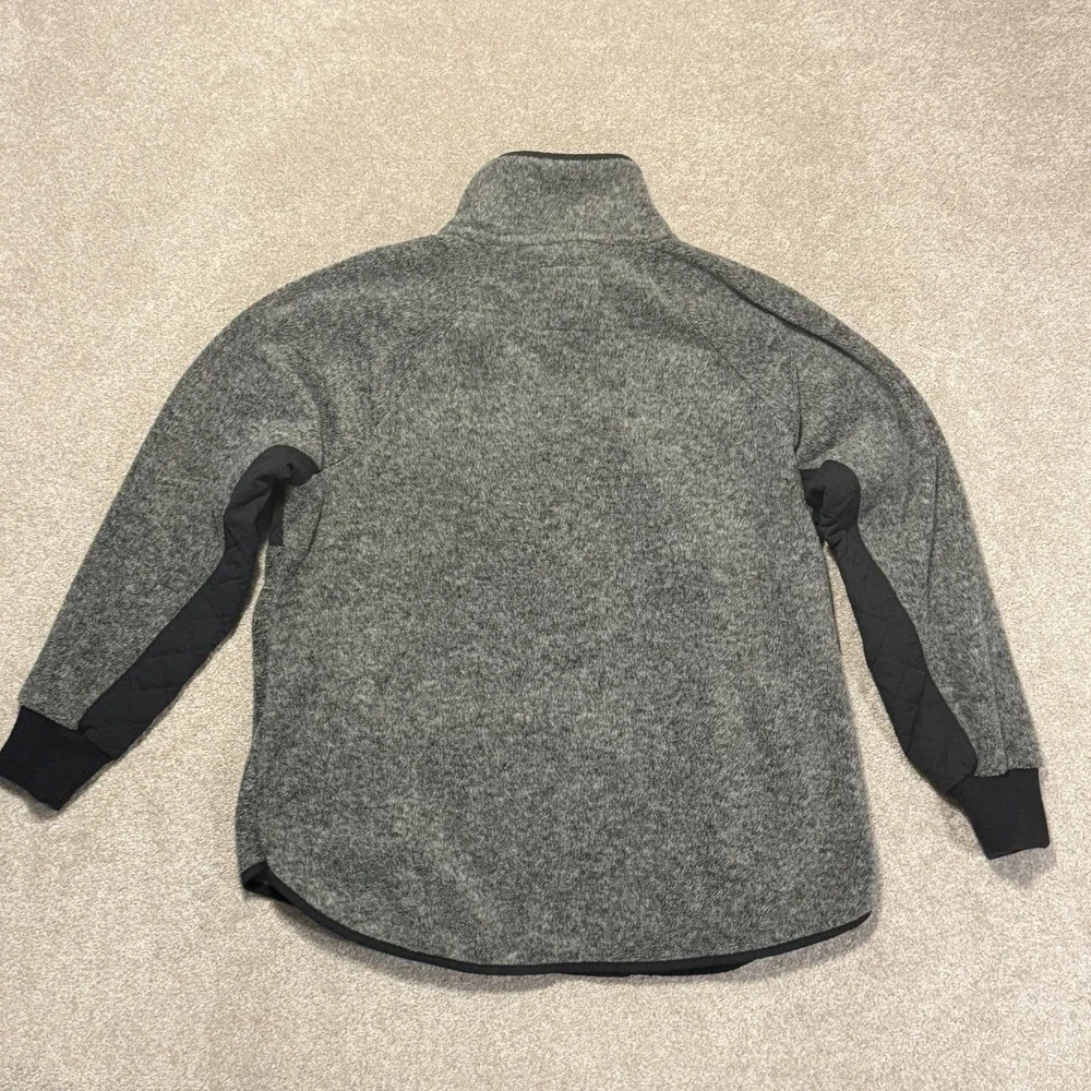 Abercrombie & Fitch Quilted Asymmetric Snap Button Fleece Pullover Size XL NWT